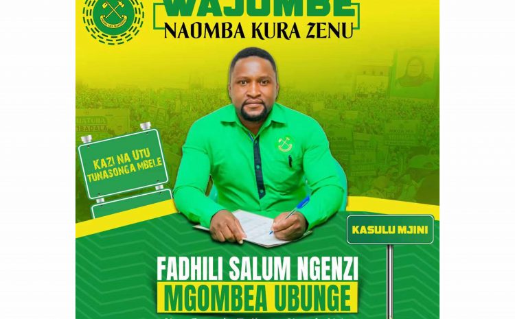  Pongezi kwa Cde. Fadhili Salum Ngenzi