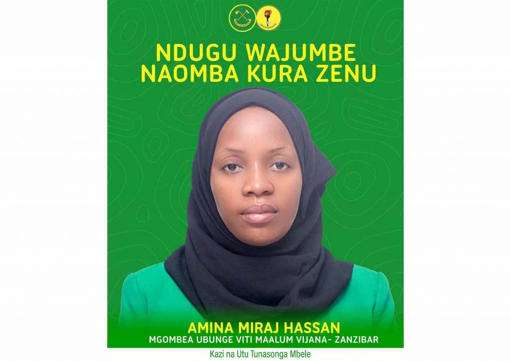 Pongezi kwa Cde. Amina Miraj Hassa